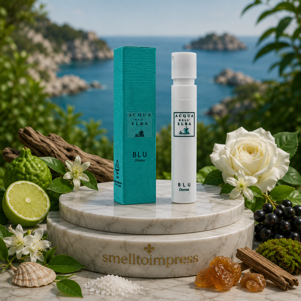 Acqua dell' Elba Blue Donna官方香水小样 1.2 mL 0.04 fl. oz 图片