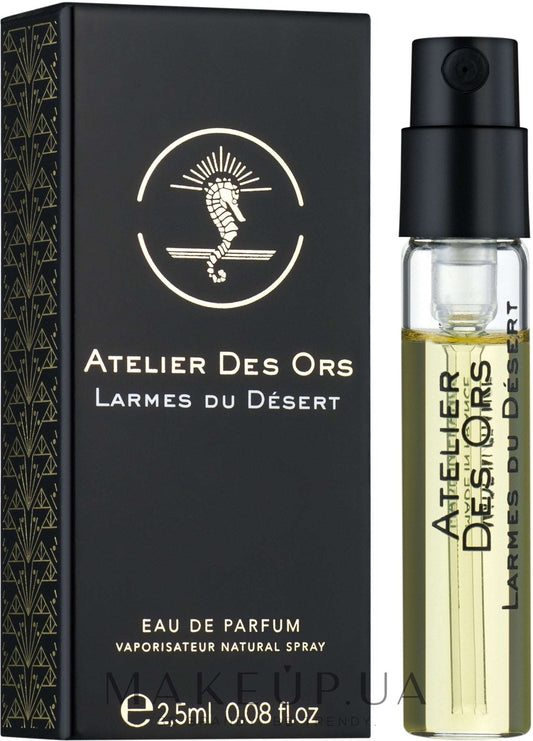 Atelier Des Ors Larmes du Desert 2.5ml 0.08 fl.盎司。官方香水样品