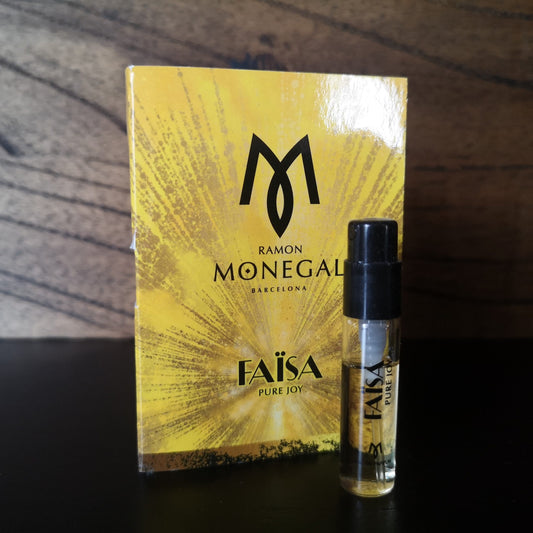 Ramon Monegal Faisa Pure Joy 官方香水样品 2ml 0.06 fl.o.z.香水测试仪