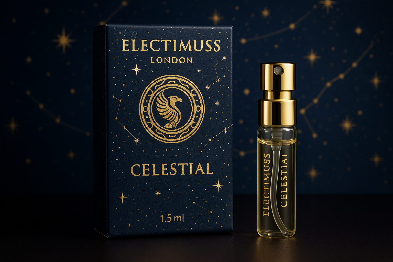 Electimuss London Celestial 1.5ml 0.05 液体盎司官方香水样品 Electimuss London Celestial 1.5ml 0.05 液体盎司官方香水样品