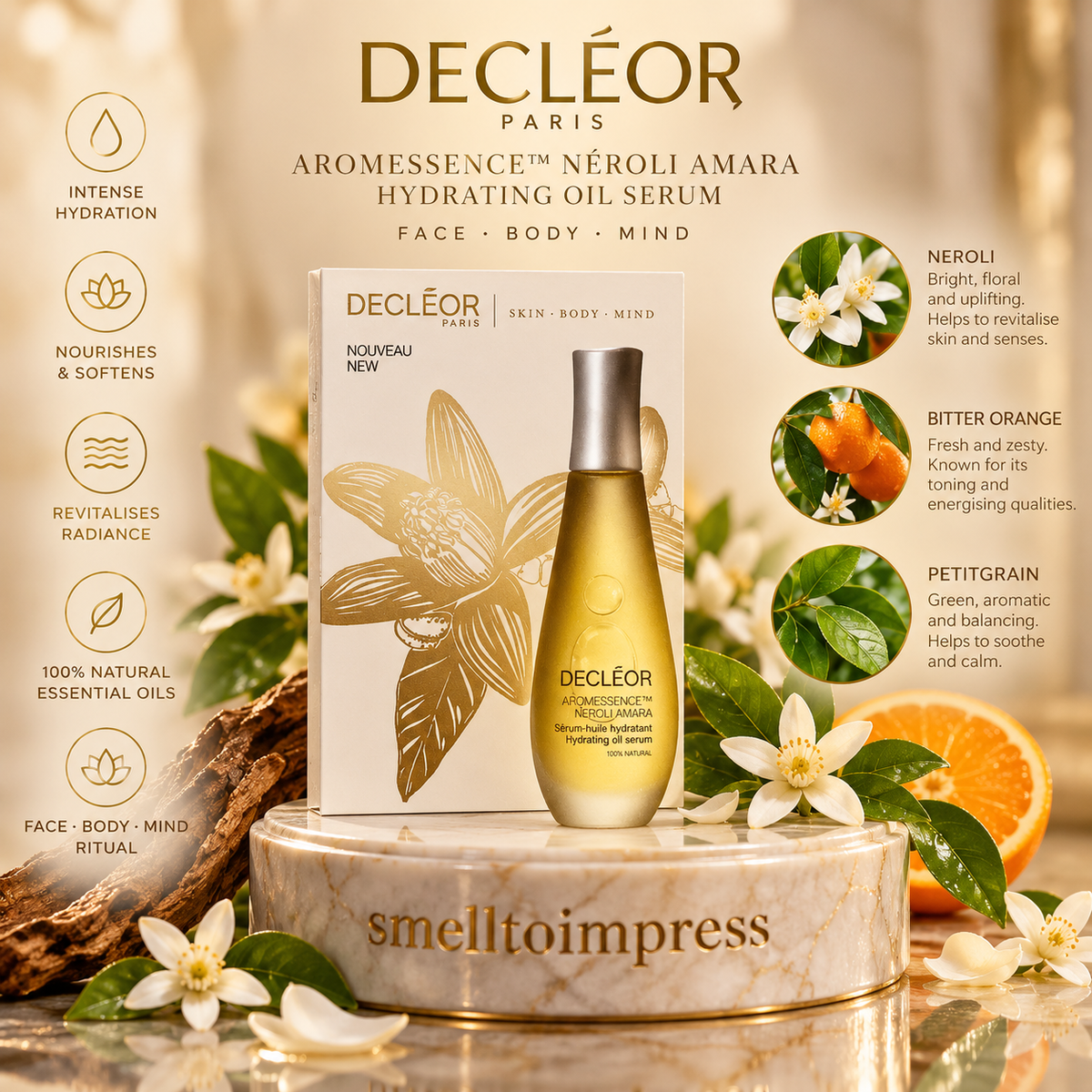 Decléor Aromessence Néroli Amara 保湿精华油 1 mL 小样图片