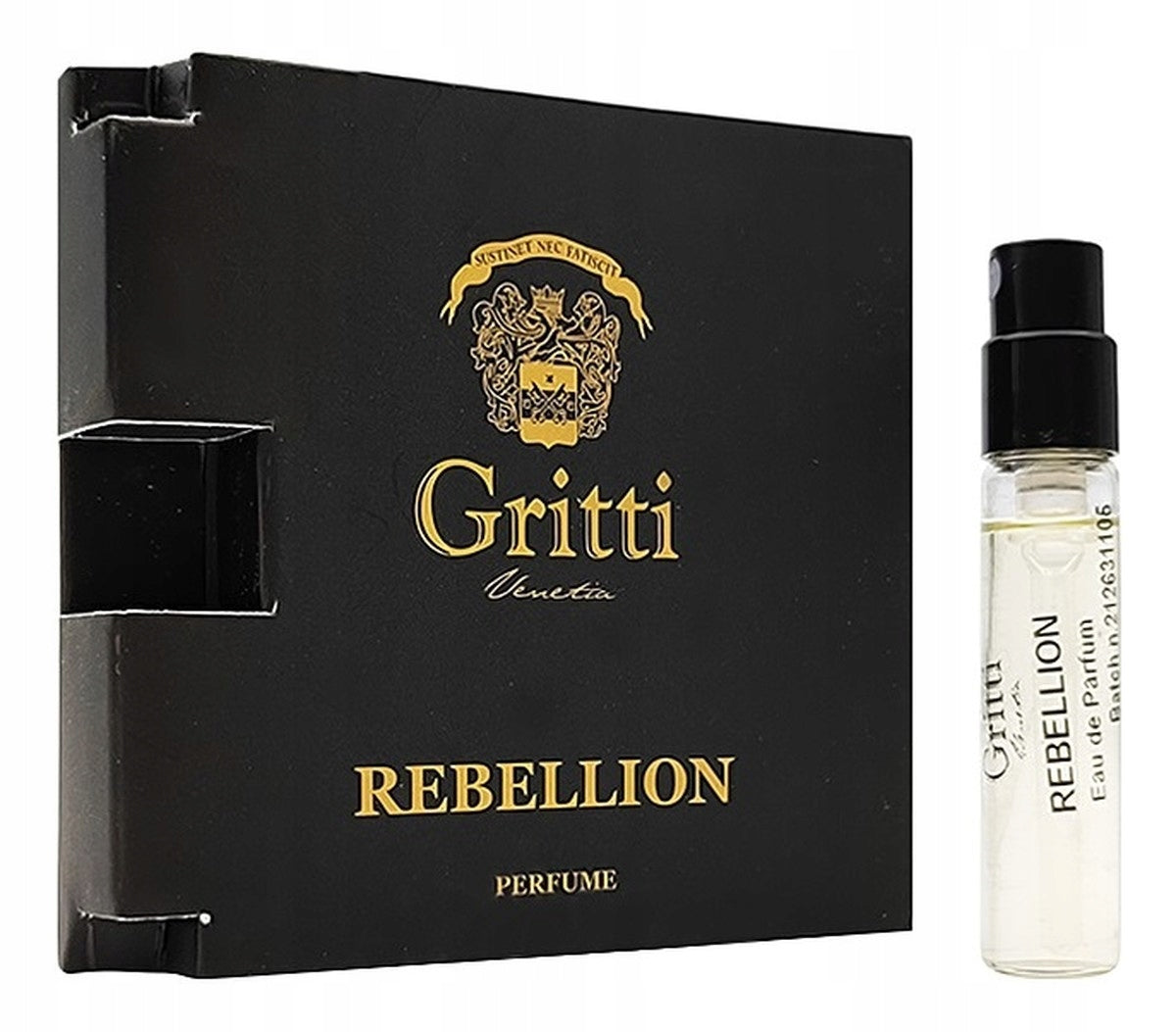 Gritti Rebellion official perfume sample 2ml 0.06 fl. oz. product image