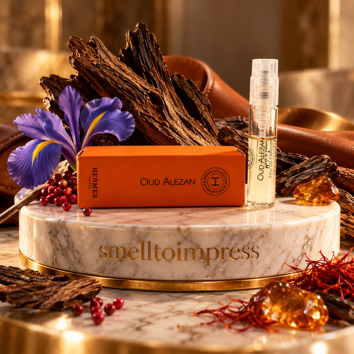 爱马仕 Hermessence Oud Alezan 2 mL 官方香水小样香氛测试器图片
